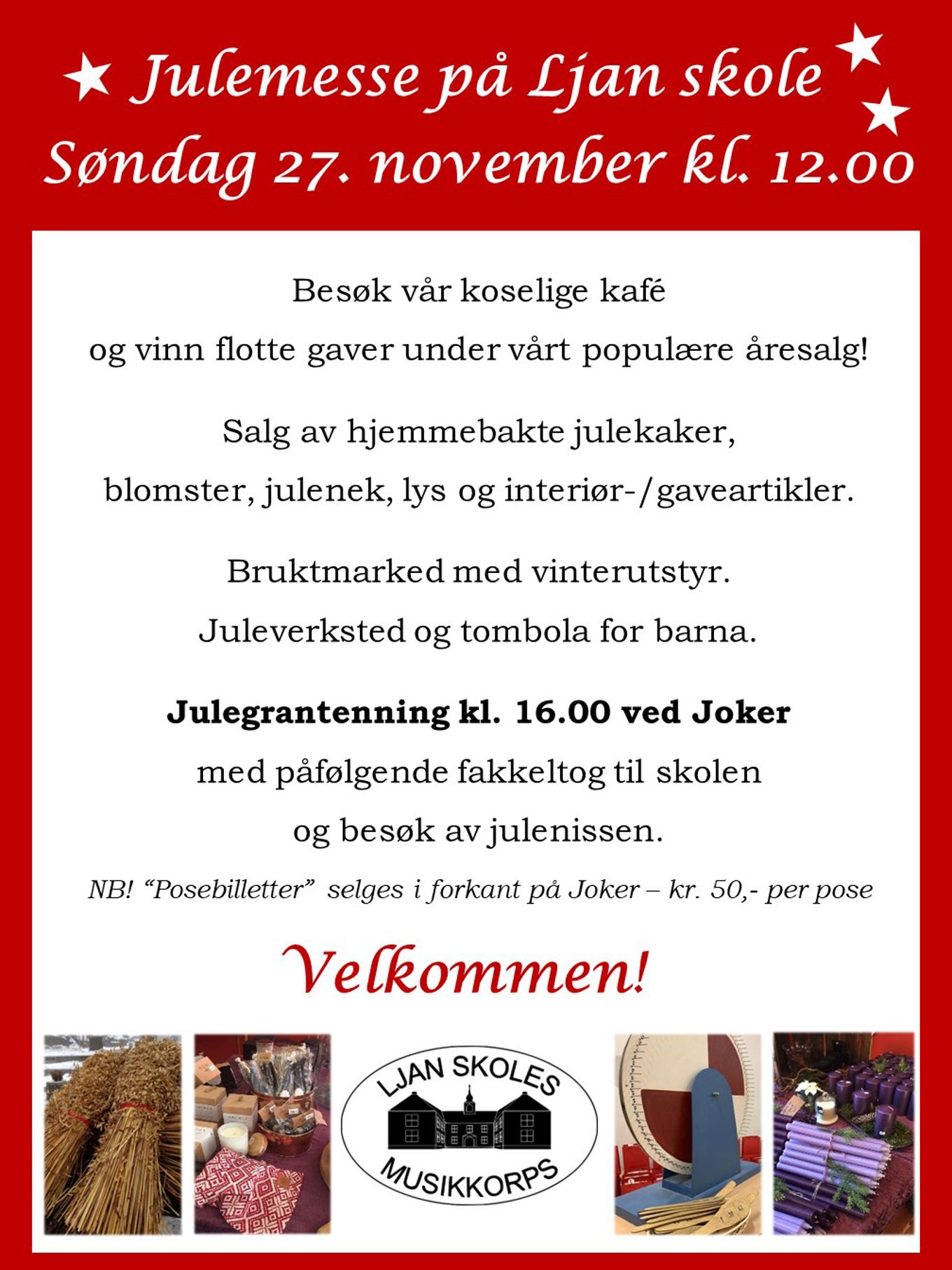 Bilde av plakat for julemesse