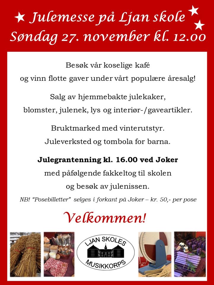 Bilde av plakat for julemesse